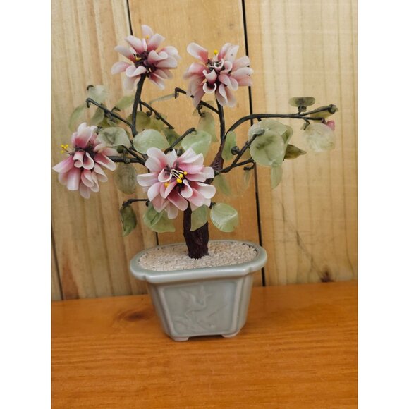 Vintge Chinese Art Glass Bonsai Tree - Picture 8 of 9